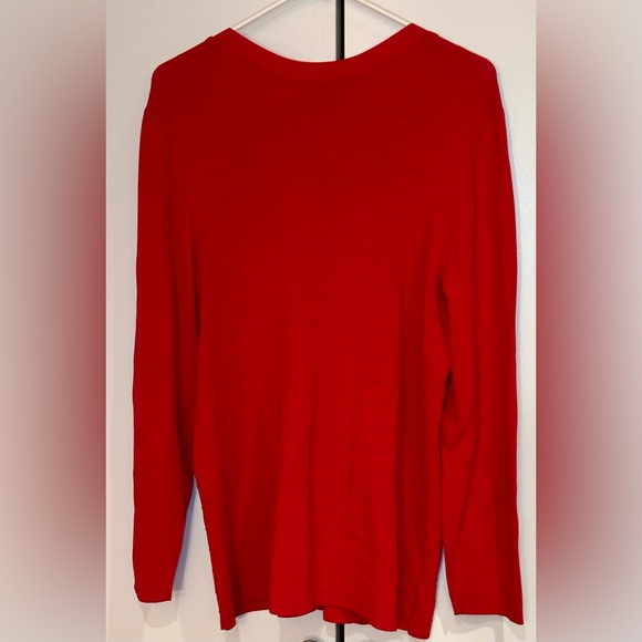 Lane Bryant Red Zip-Up Sweater. Size 18/20 - Picture 4 of 10